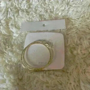 Dainty thin gold hoop earrings